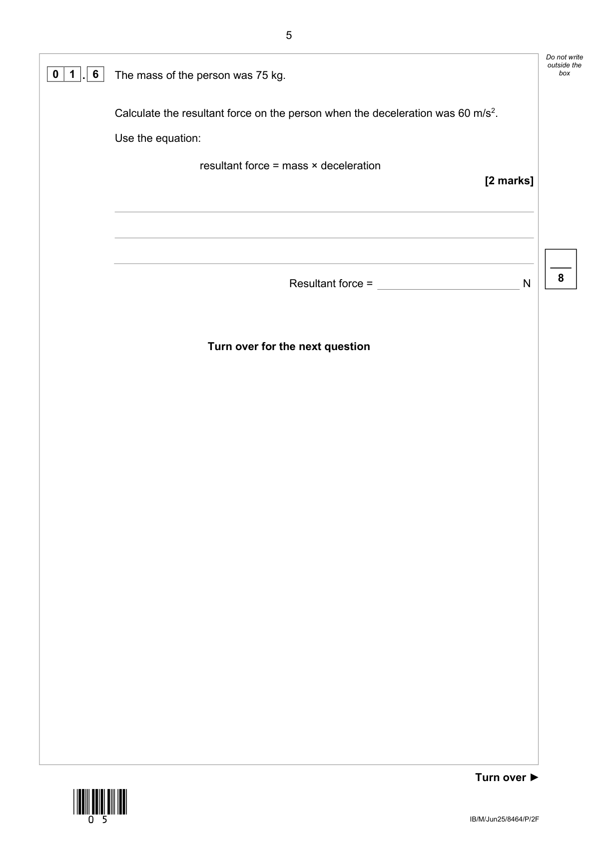 Question paper page 4
